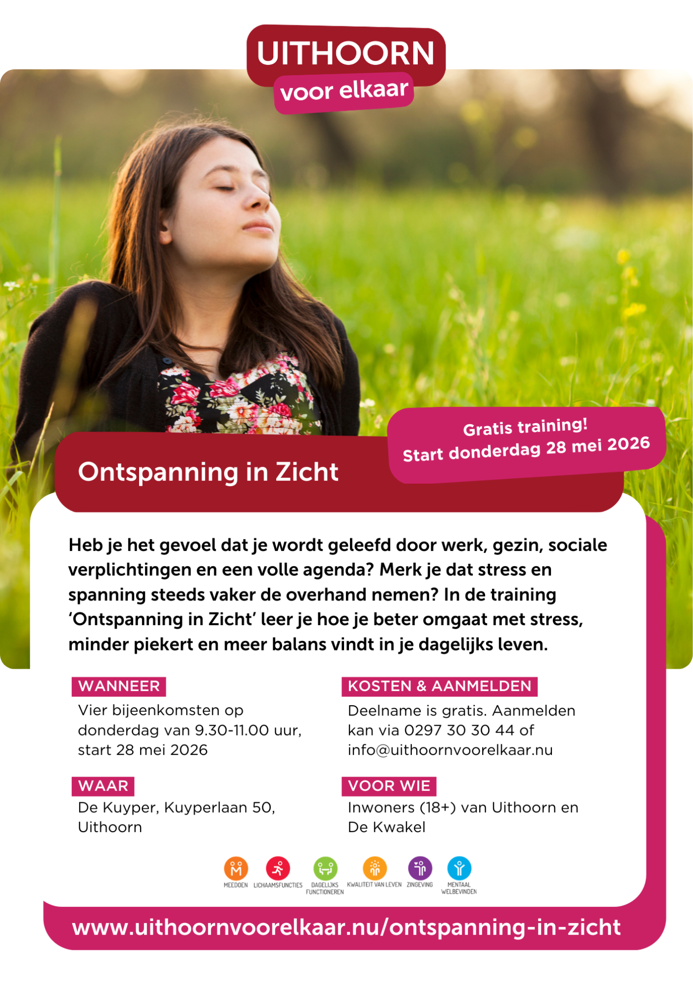 Training Ontspanning in Zicht